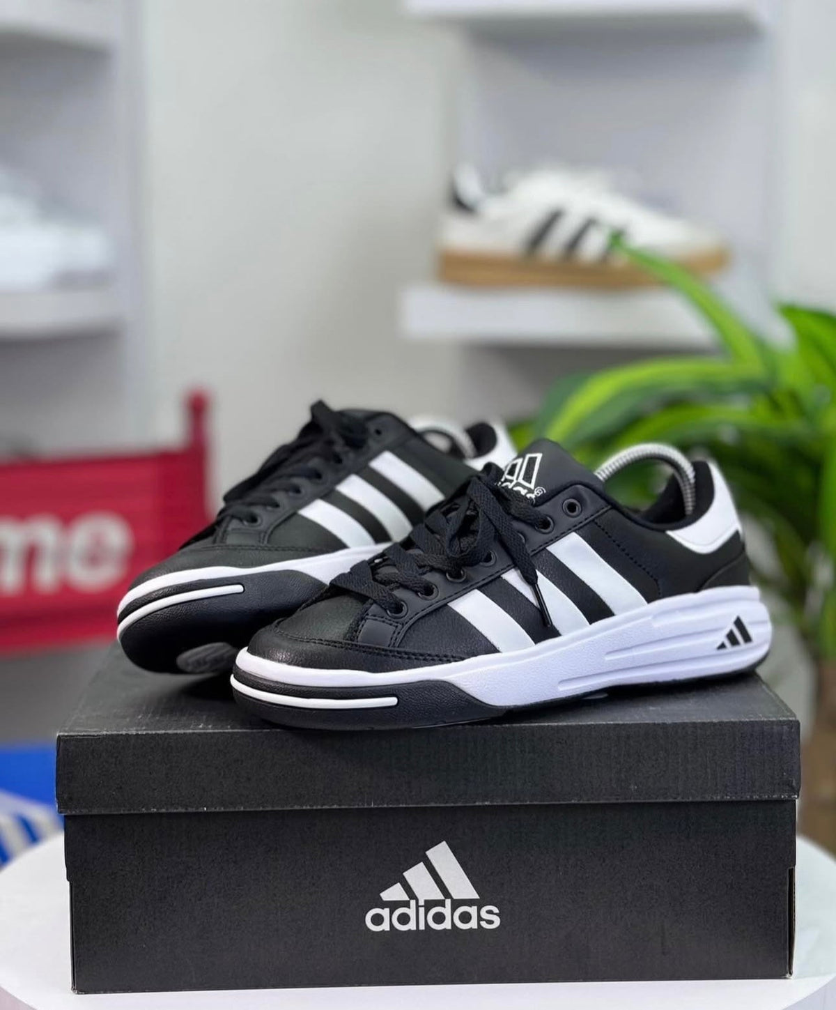 Adidas Nastase – Negro / Blanco
