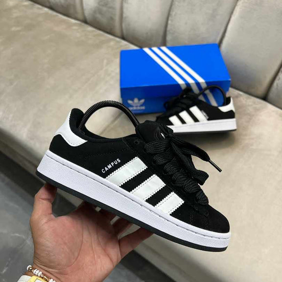 Adidas Campus Negro – Blanco