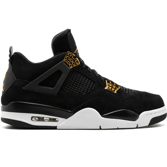 Jordan Retro 4 – Negro / Blanco / Dorado