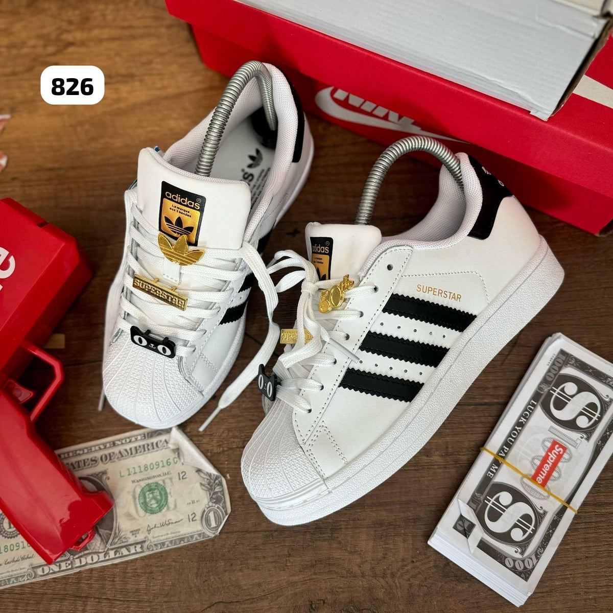 Adidas Super Star Blanco – Negro Accesorios
