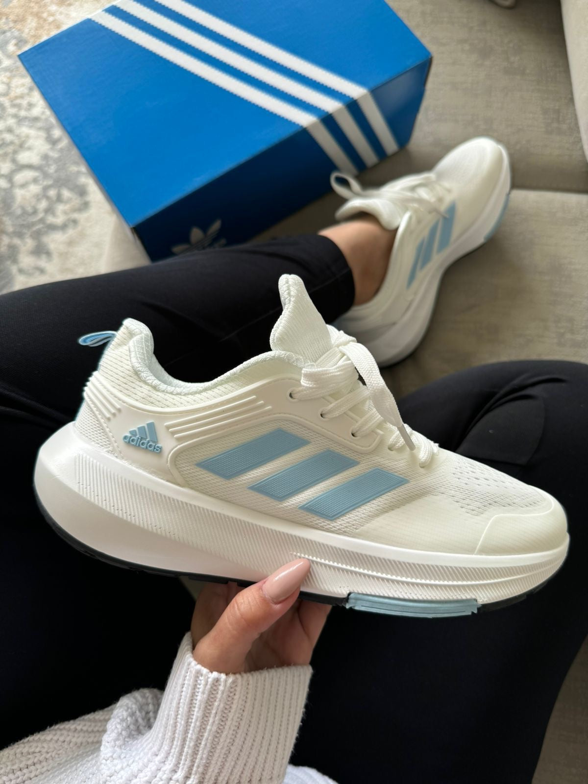 Adidas Bounce Blanco – Azul