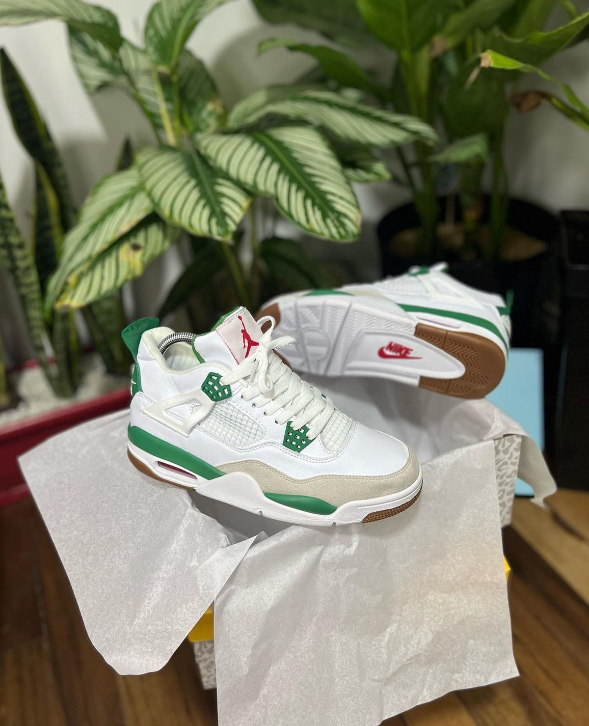 Jordan Retro 4 Blanco – Verde