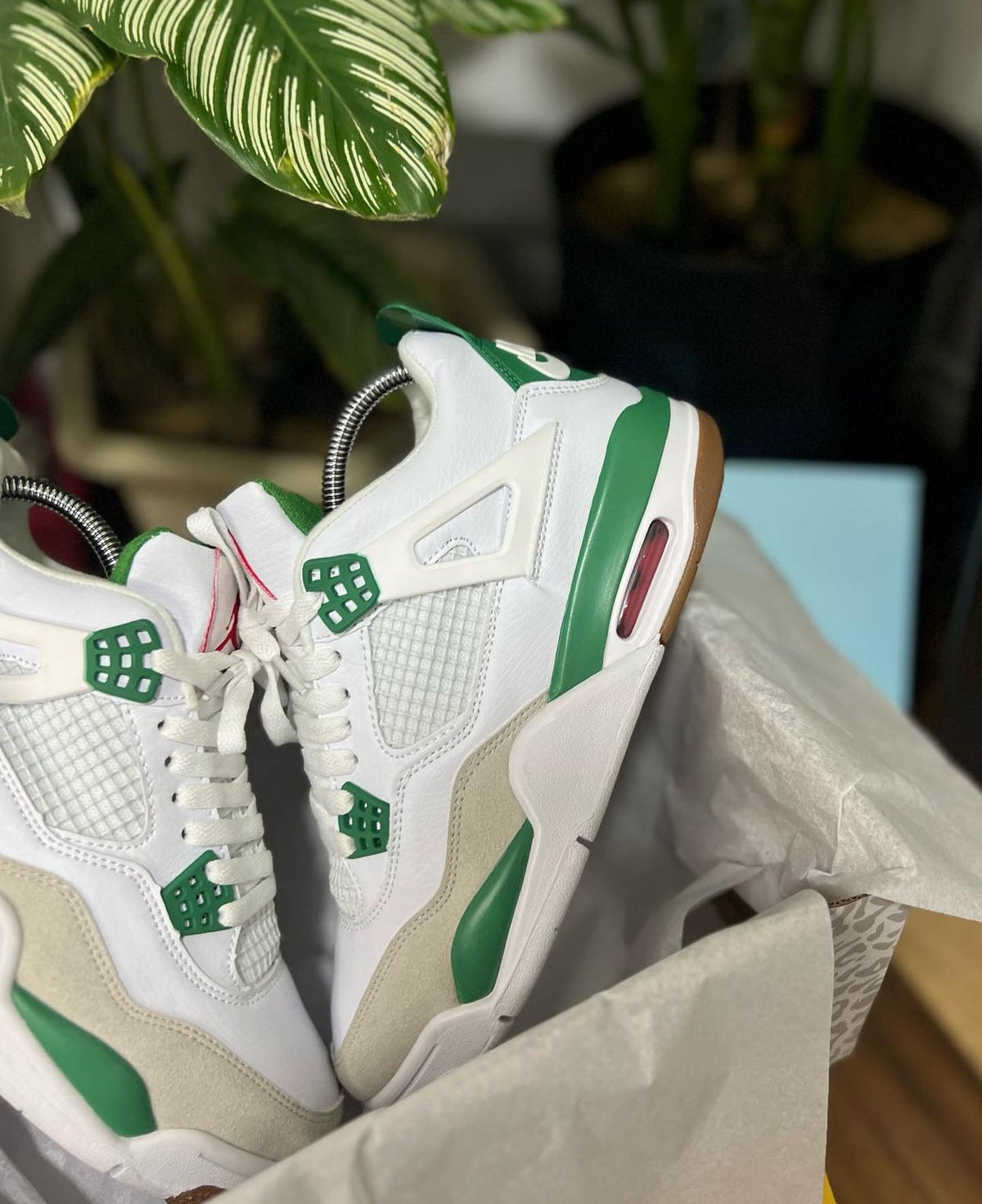 Jordan Retro 4 Blanco – Verde