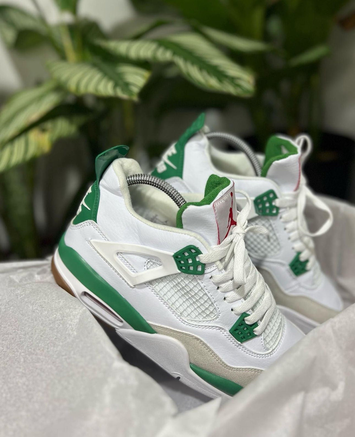 Jordan Retro 4 Blanco – Verde