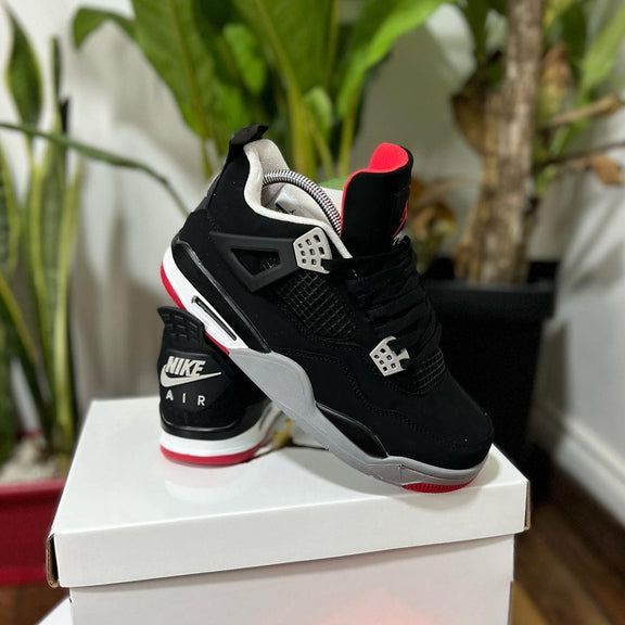 Jordan Retro 4 Negro – Rojo