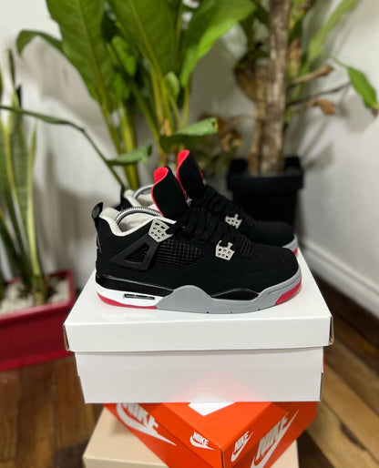 Jordan Retro 4 Negro – Rojo