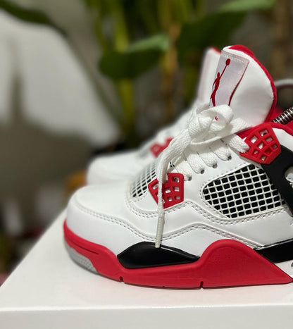 Jordan Retro 4 Blanco – Rojo