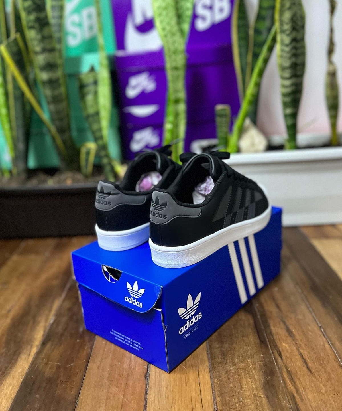 Adidas Super Star Negro – Gris