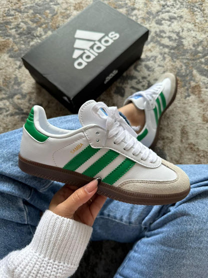 Adidas Samba – Blanco / Verde