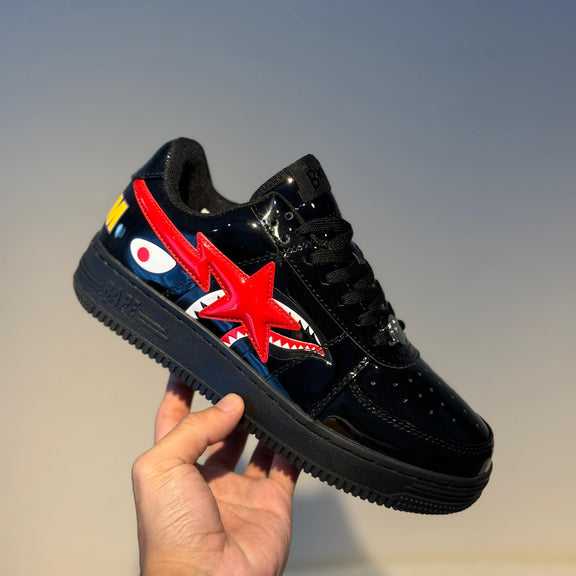 AF-1 Bape charol negro