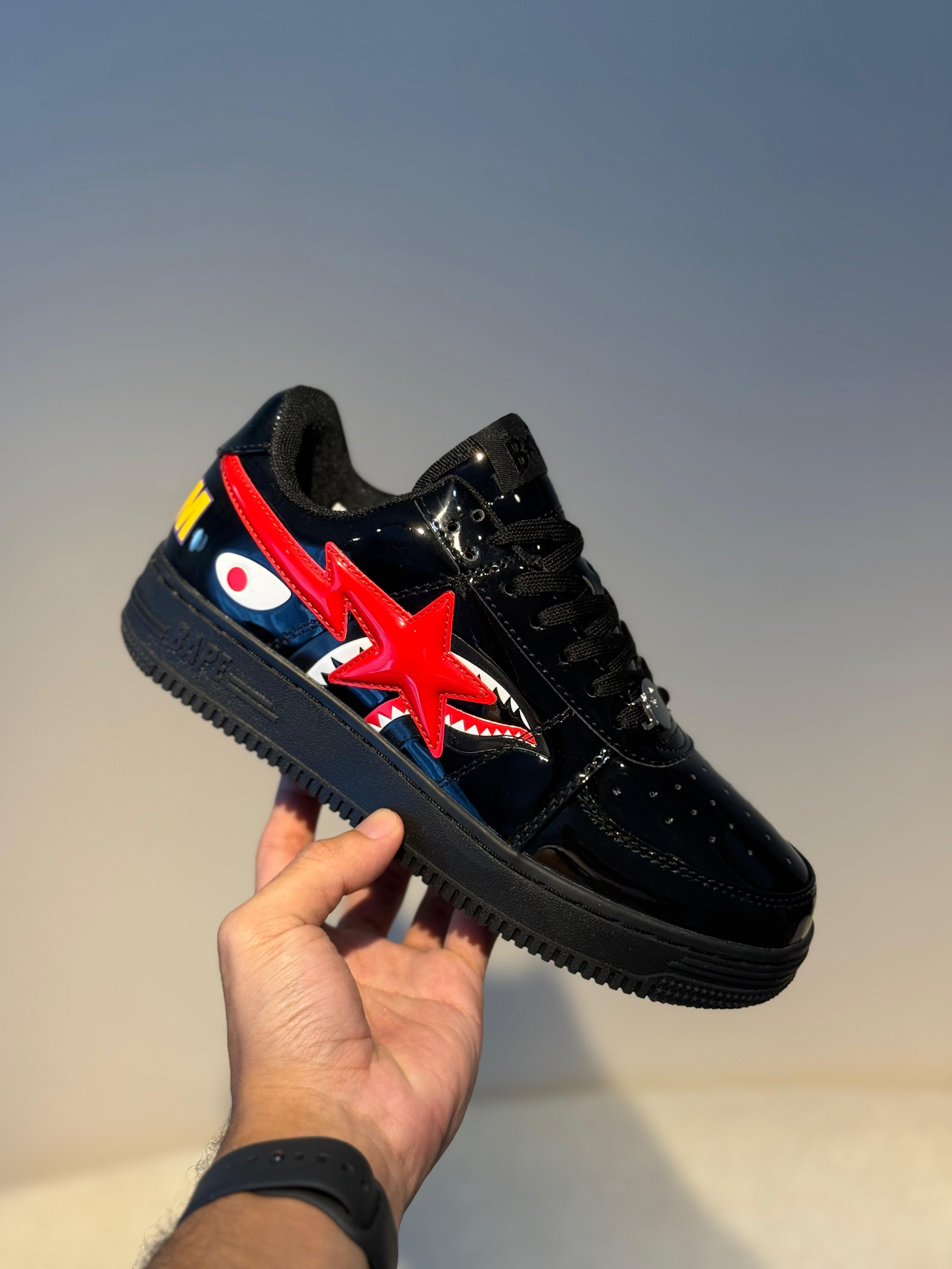 AF-1 Bape charol negro